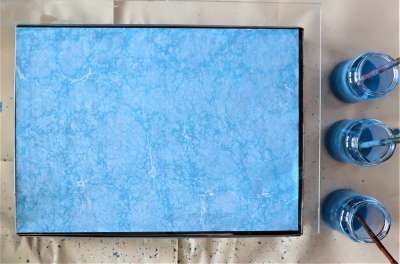 Hafif Ebru (Zemin Battal Ebru)