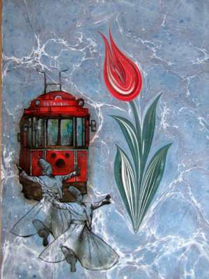 YAZILI-RESİMLİ EBRULAR